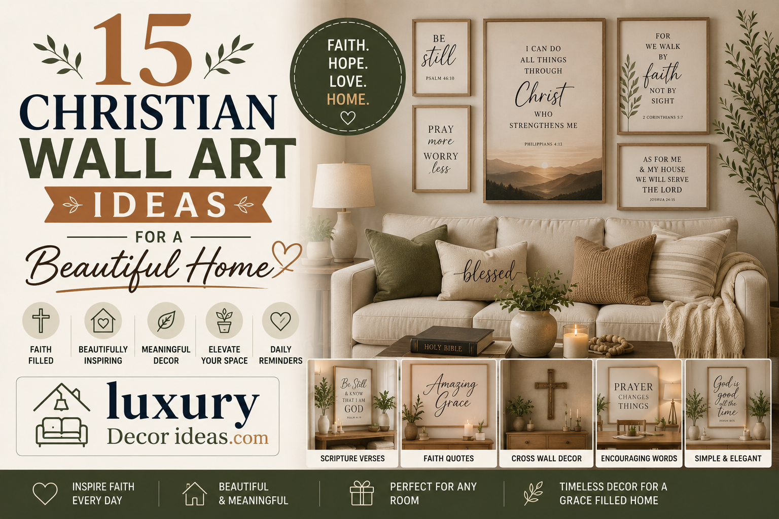 15 Christian Wall Art Ideas for a Beautiful Home