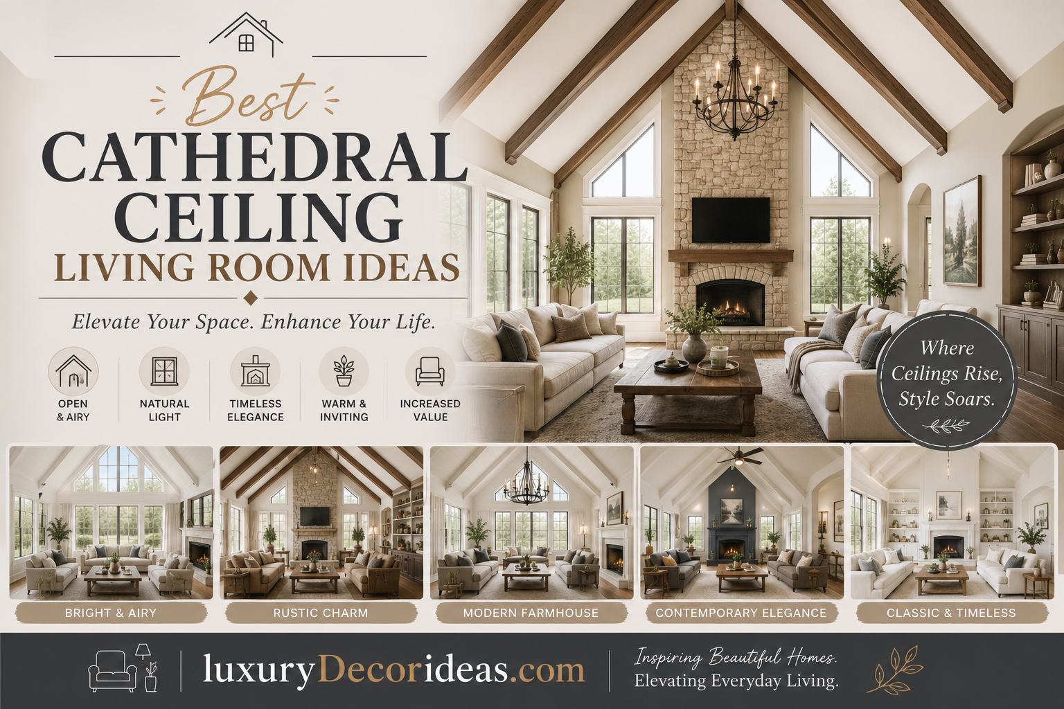 Best Cathedral Ceiling Living Room Ideas