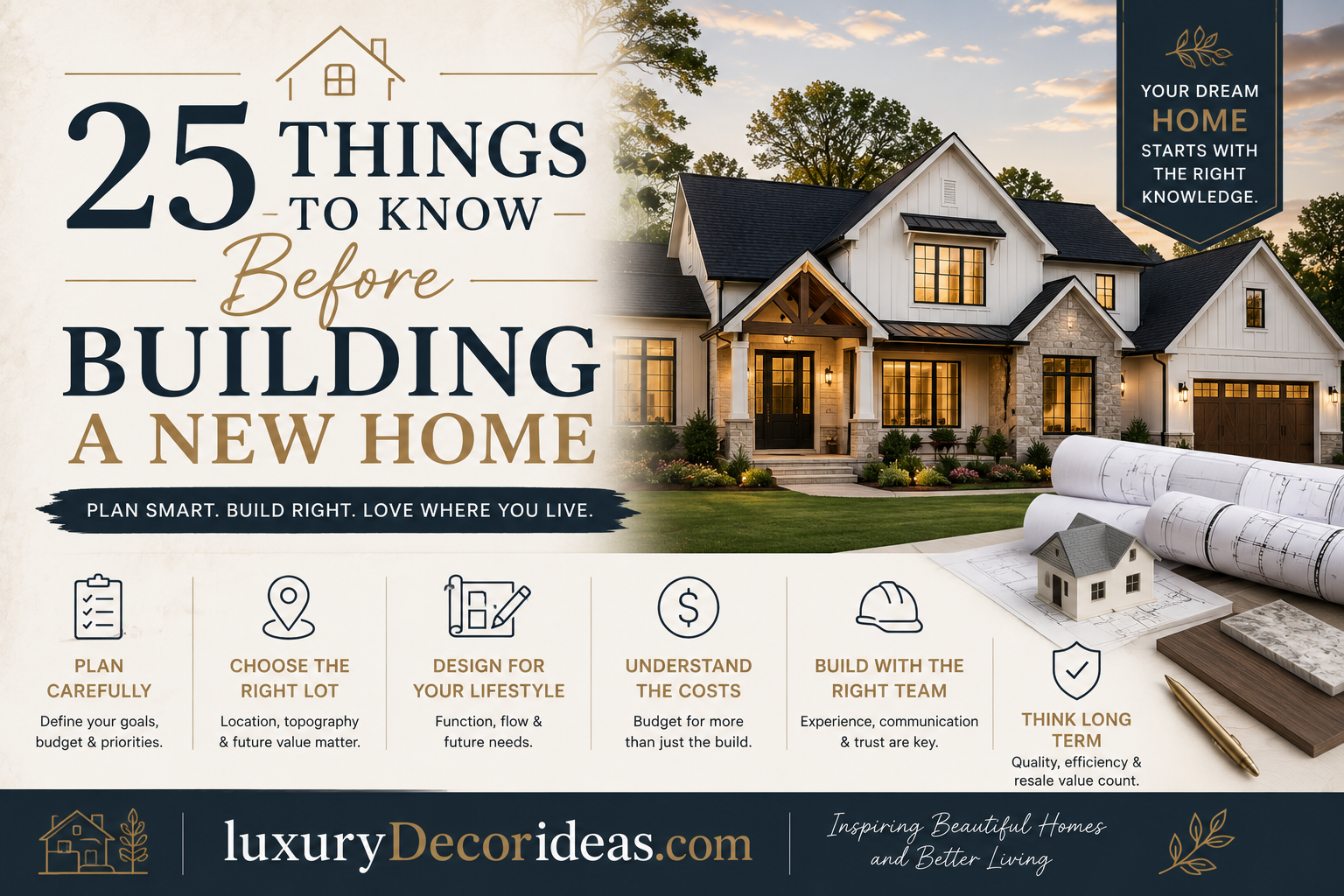 25 Things to Know Before Building a New Home