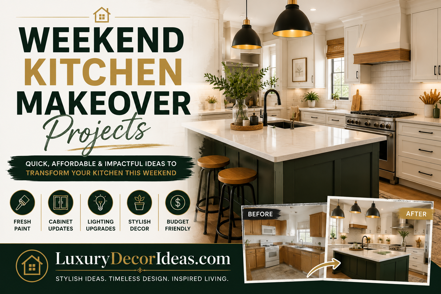 Weekend Kitchen Makeover Projects