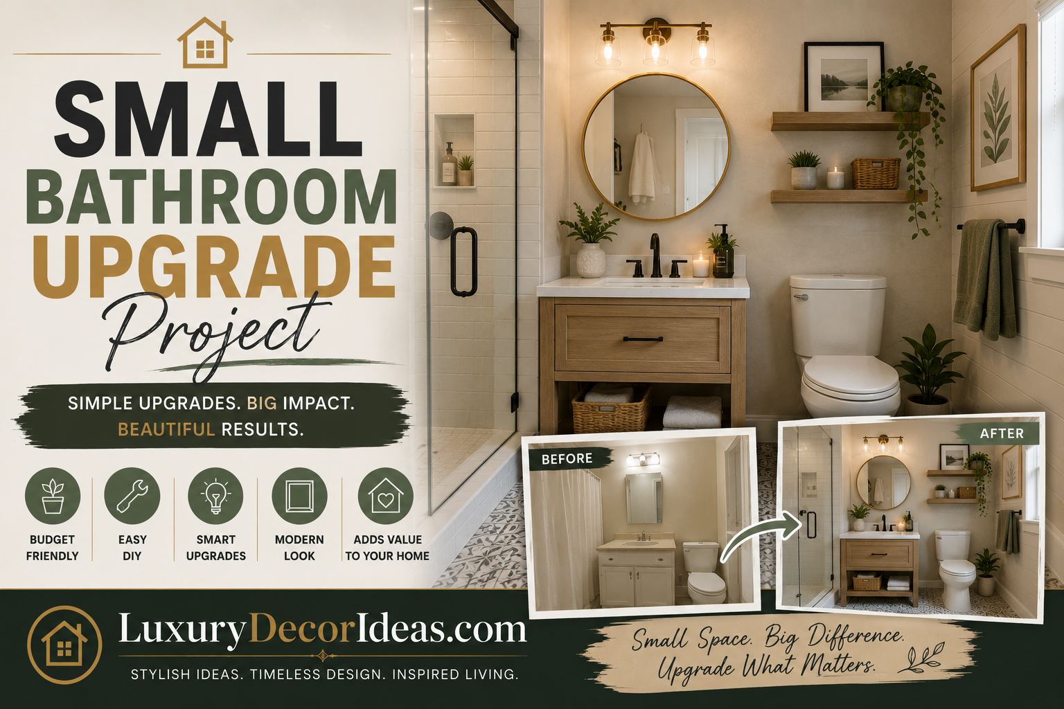 Small Bathroom Upgrade Project