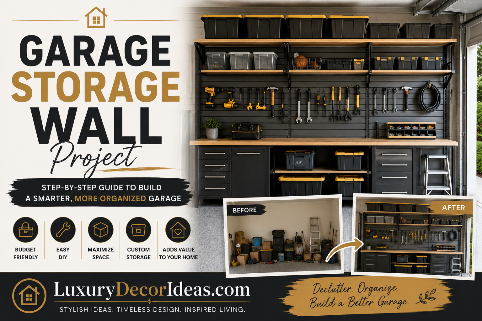 Garage Storage Wall Project