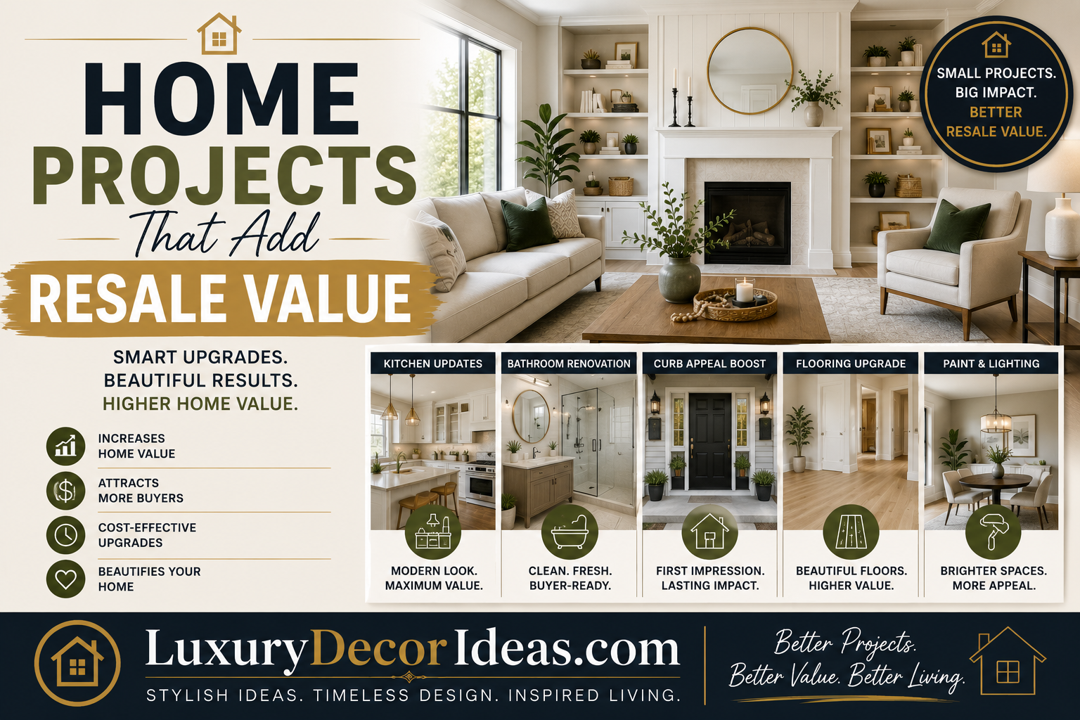 Home Projects That Add Resale Value