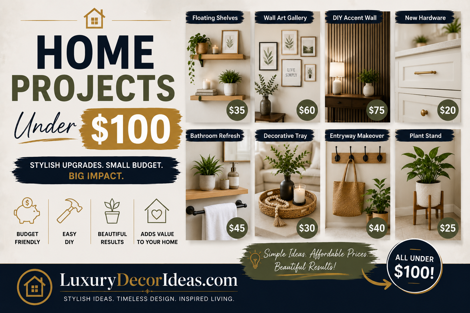 Home Projects Under $100