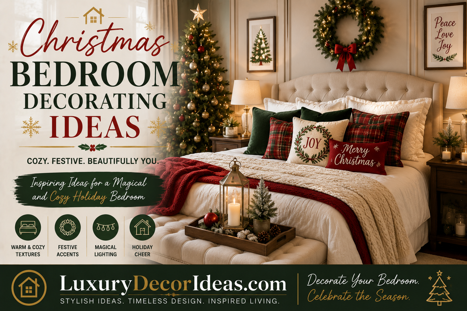 Christmas Bedroom Decorating Ideas