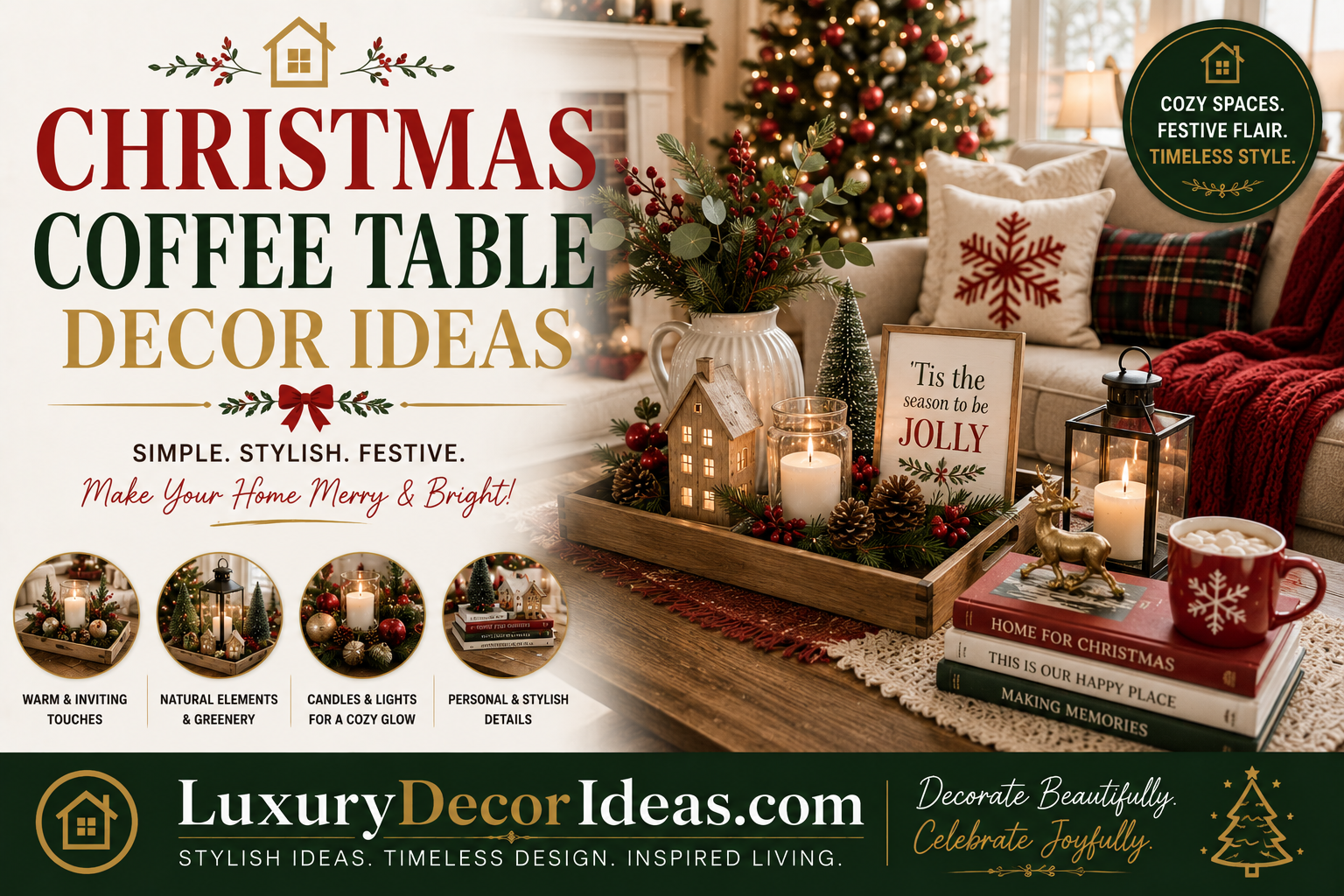 Christmas Coffee Table Decor Ideas