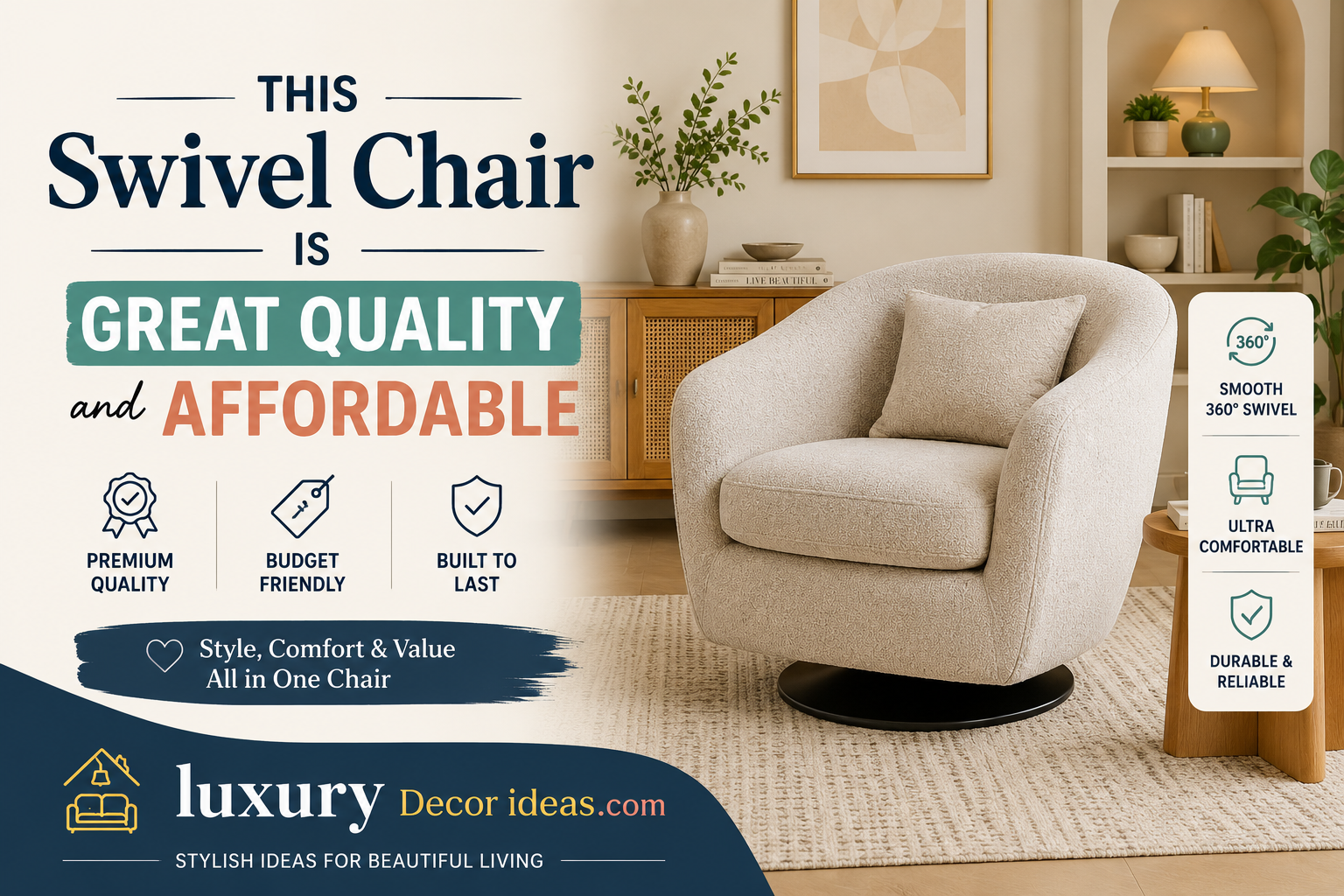 This Swivel Chair is Great Quality and Affordable