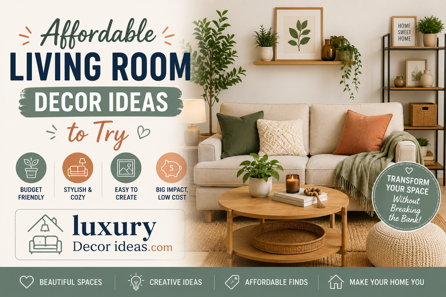 Affordable Living Room Decor Ideas to Try