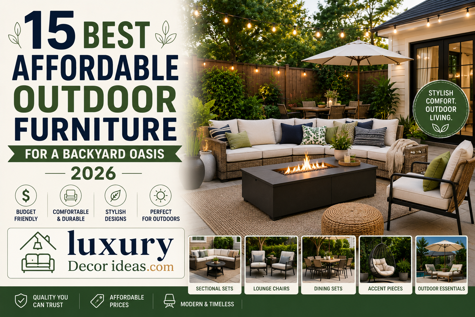15 Best Affordable Outdoor Furniture For a Backyard Oasis 2026