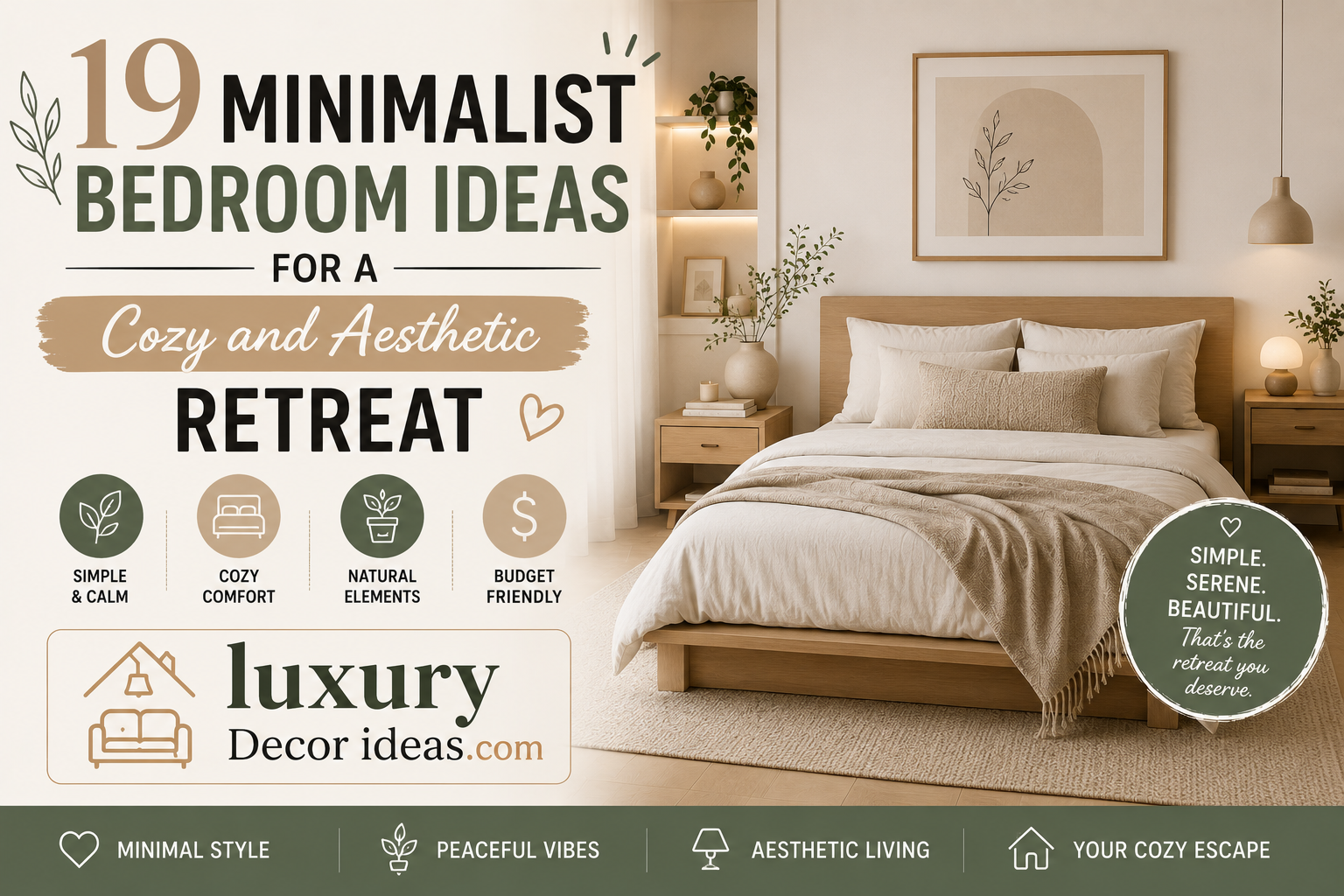 19 Minimalist Bedroom Ideas for a Cozy and Aesthetic Retreat