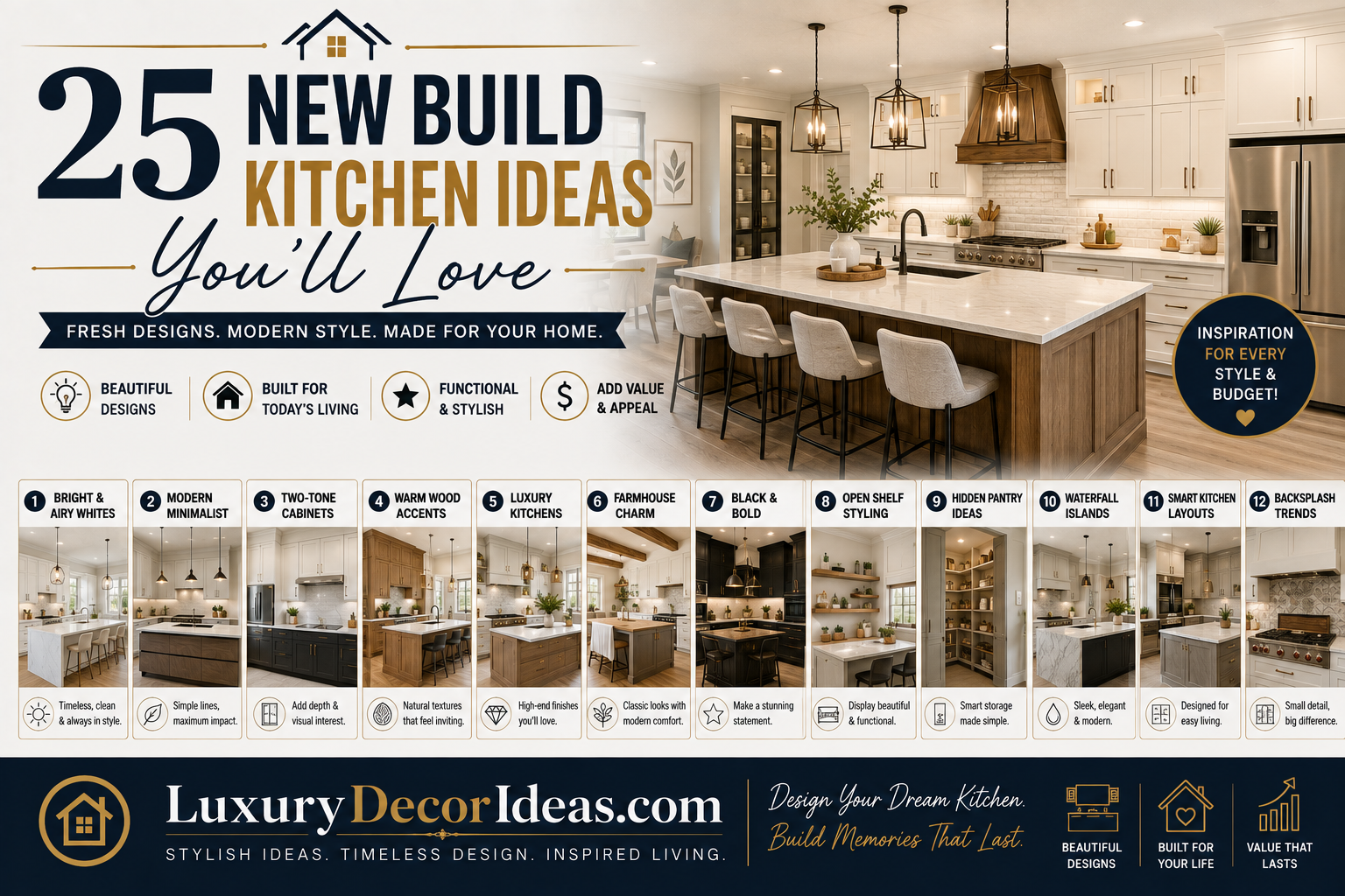 25 New Build Kitchen Ideas You’ll Love