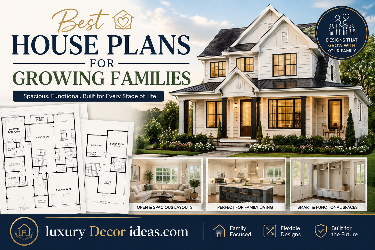Best House Plans for Growing Families