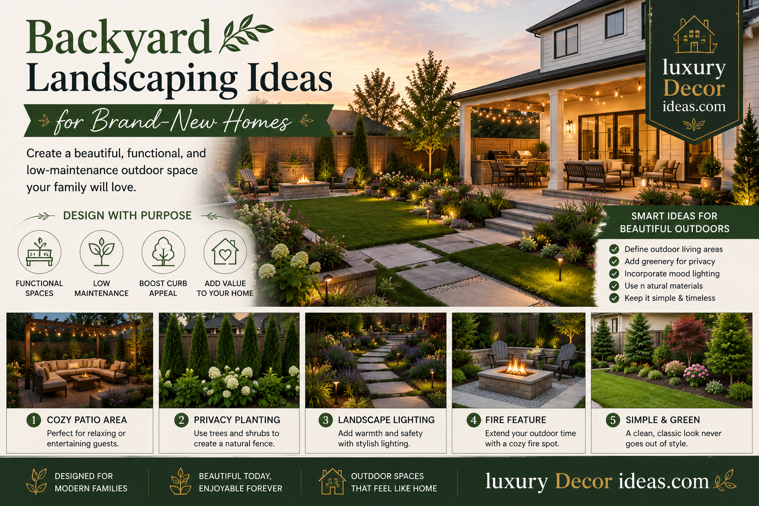 Backyard Landscaping Ideas for Brand-New Homes: The Complete Guide